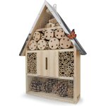 Hotel a insectes xl avec toit m�tallique - bois non trait�, maison pour abeilles, papillons - h�tels ...