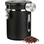 Houhence - bote  caf hermtique de 1, 8 l en acier inoxydable avec cuillre, suivi de la date et valve ...