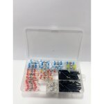 Houhence - cosse thermoretractable soudure 260pcs, 4 tailles de etanche manchon thermosoudable connecteur ...