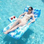 Flotteurs de piscine gonflables avec porte - gobelets pour adultes, dossier r�glable, chaise longue gonflable, ...