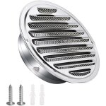 Houhence - grille d'a�ration en acier inoxydable 100mm avec vis et chevilles protection contre les intemp�ries ...