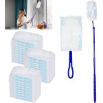 Houhence ? pack de 52 recharges pour plumeau swiffer ? 50 recharges + 1 poign�e t�lescopique ? attraction ...