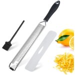 Rpe zesteur citron agrumes fromage en inox - ergonomique et anti - drapant - rape a fromage multifonction ...
