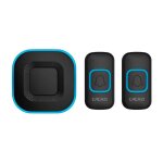 Sonnette sans fil, kit de carillon de porte sans fil �tanche, port�e de 1000 pieds, 38 m�lodies, 4 niveaux ...