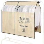 Housse anti - poussire pour porte - vtements, extensible, pour placard suspendu, paule, protection ...