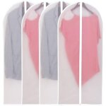 Housses anti - poussi�re pour v�tements, lot de 4, housses pour v�tements suspendus, housses anti - poussi�re ...