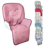 Monsieur bb - housse d'assise pour chaise haute bb enfant gamme ptit - rosa