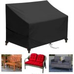 Housse de banc de jardin 2 places et housse de protection pour mobilier de jardin en tissu oxford 210d ...