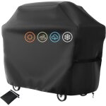 Housse de barbecue, imperm�able, avec poche et cordon r�glable, anti - uv et r�sistante (145 x 61 x 117 ...