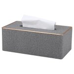 Linghhang - housse de bote  mouchoirs, gris support de bote  mouchoirs en cuir pu rectangulaire kleenex ...