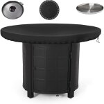 Housse brasero rond, 100cm housse de protection pour plaque de feu, �tanche � l'eau et � la poussi�re ...