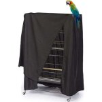 Housse de cage � oiseaux imperm�able et anti - uv carr�e � roulettes pour oiseaux et perroquets (104 ...
