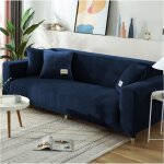 Housse de canap� 1 place convertible bleu marine