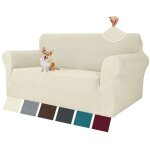 Housse de canap� 2 places avec accoudoirs, universelle housse canap� extensible, sofa cover en jacquard, ...