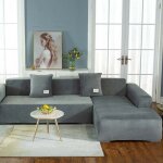 Housse de canap d'angle avec accoudoirs forme l protection rtractable forme l canap d'angle - simple ...