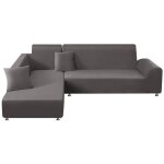 Housse de canap d'angle extensible 1 pices housse de canap vec accoudoirs en l, couverture de canap ...