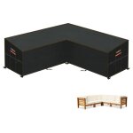 Housse canap� d'angle de jardin �tanche, b�che de protection salon de jardin en forme v imperm�able housse ...