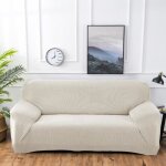 Housse de canap� - az king - extensible - beige - 3 places - lavable