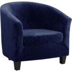 Housse de canap ensemble deux pices housse de canap et housse de coussin en velours renard argent, ...