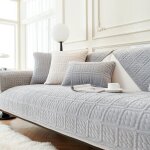 Housse de canap pais super douce 1 / 2 / 3 / 4 places en forme de l d'angle, housse de canap protege ...