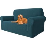 Housse de canap� extensible 2 places avec accoudoirs, housse de canap� super �lastique pour chiens et ...