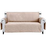 Housse de canap fauteuil impermable poches latrales antitache antidrapant beige - 3 places