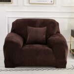 Housse de canapé places (coussin non inclus) couleur unie housse de protection en velours facile à installer ... Housse de canapé places (coussin non inclus) couleur unie housse de protection en velours facile à installer ...