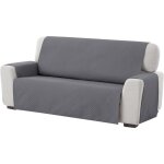 Housse de canapé protecteur, taille 3 places, housse matelasse réversible, couleur grey - lablanc Housse de canapé protecteur, taille 3 places, housse matelasse réversible, couleur grey - lablanc