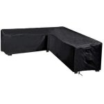Housse de canap en l, housse de protection pour meubles d'angle en rotin, impermable, rsistante aux ...