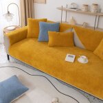 Housse de canap en velours 1 2 3 4 places, housse de canap douce en forme de l, jet de canap antidrapant, ...