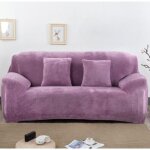 Housse de canap velours 2 places 145 - 185cm lastique spandex revtement de canap pais violet