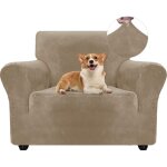 Housse de canap� en velours extensible ? protection contre griffures et poils d'animaux ? lavable en ...