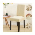 Housse de chaise beige cru pais clair super zakard