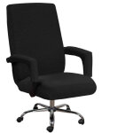 Housse de chaise de bureau avec accoudoirs en lycra jacquard antid�rapant souple et extensible lavable ...