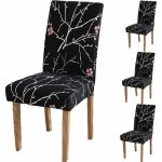 Housse de chaise dcor 4 pices housse de chaise stretch - housse couverture de chaise de matriau spandex ...