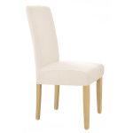 Housse de chaise �cru jacquard �lastique [10 - z1 - ec]