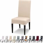 Housse de chaise extensible lot de 4 housse de chaise salle  manger universel lavable moderne couvre ...