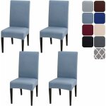 Housses de chaise extensibles, lot de 4, universelles, amovibles, lavables, modernes et durables, pour ...