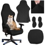 Housse de chaise de gaming avec housses de coussin et d'accoudoir, housse de fauteuil de bureau, housse ...