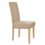Housse de chaise jacquard �lastique beige [10 - z1 - bz]