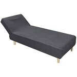 [jamais utilis] housse de chaise longue extensible sans accoudoirs, tanche housse mridienne douce ...