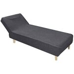 Housse de chaise longue extensible sans accoudoirs, �tanche housse m�ridienne douce moderne pour salon ...