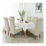 Housse pour chaise oblique xxl, velours �cru cr�me