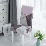 Housse de chaise de salle  manger patchwork imprim couverture de chaise lavable de housse de chaise ...