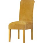 Housse de chaise en velours, la grande dame de velours dinant la chaise pour le banquet de f�te d'h�tel ...