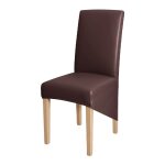 Housse pour chaise xxl, hauteur du dossier 60 - 75 cm, en éco - cuir marron Housse pour chaise xxl, hauteur du dossier 60 - 75 cm, en éco - cuir marron