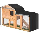 Housse pour clapier  lapins pour animaux de compagnie en tissu oxford 210d robuste avec rideau transparent ...