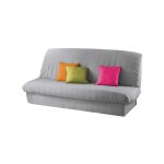 Douceur d'intrieur - housse de clic clac mat. 120  140 cm - 185  200 cm polye. uni essentiel gris