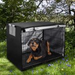 Housse de couchage pour cage de transport pour chien, housse pour cage de transport pour animaux de compagnie, ...