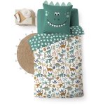 Housse de couette + 1 taie 140 x 200 cm dinosaure